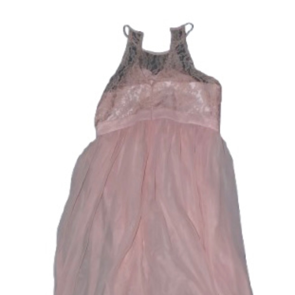 Pink babydoll lace gown
